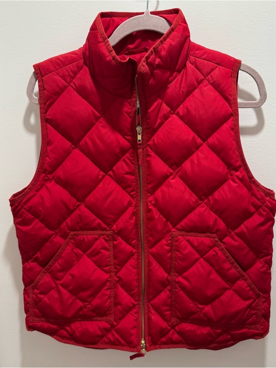 J. Crew Factory Jackets & Blazers - J. Crew Factory Quilted Red Puffer Vest
